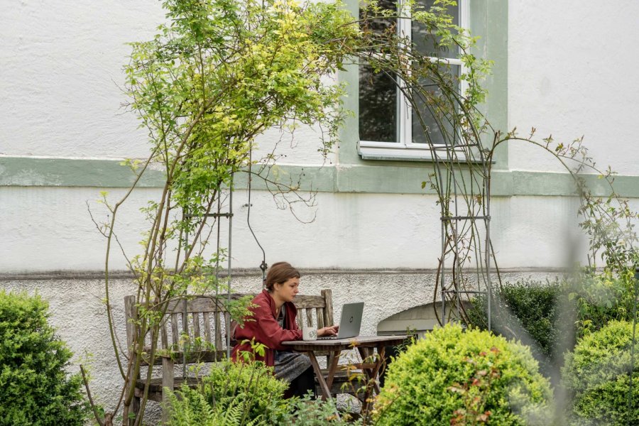 Rosengarten Arbeitsplatz